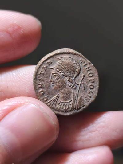 星盘世界钱币一月三十一日古典币专场 - 美品！君士坦丁大帝 迁城-君士坦丁堡 特发纪念铜币 正面君士坦丁堡女神 背面胜利女神站在船首 铭文：CONSTANTINOPOLIS