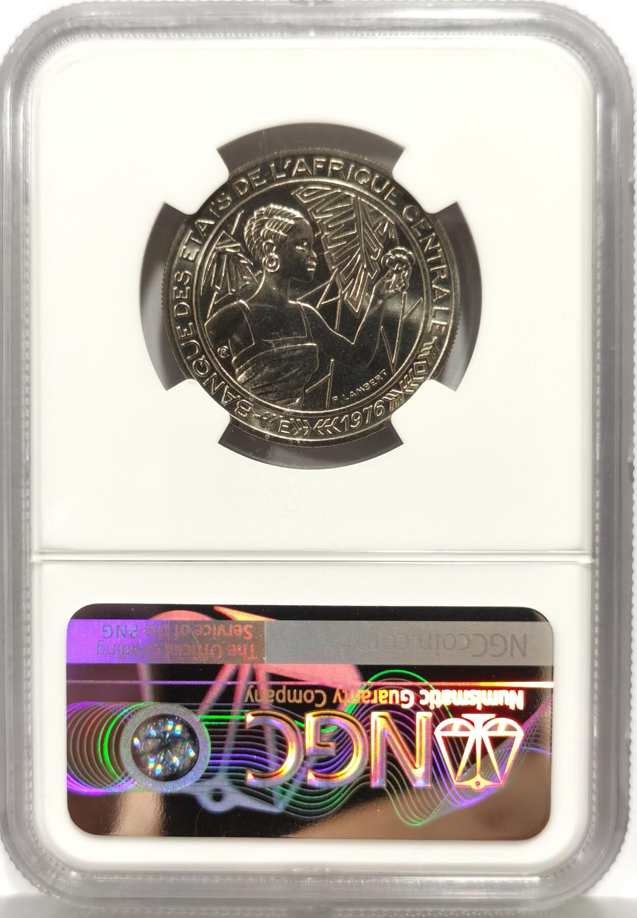 博洋堂世界钱币拍卖第158期（全场包邮） NGC MS67 中非共和国1976年500法郎主币样币Essai超高分！