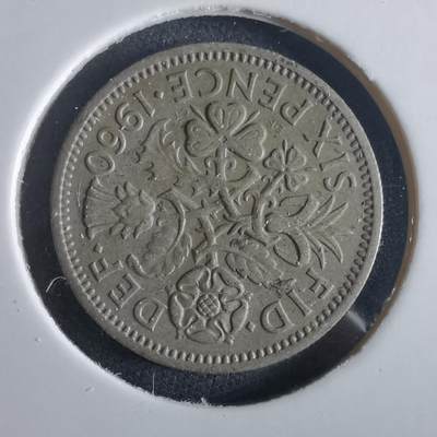 沼泽如烟--第972场 - 英国1960年6便士