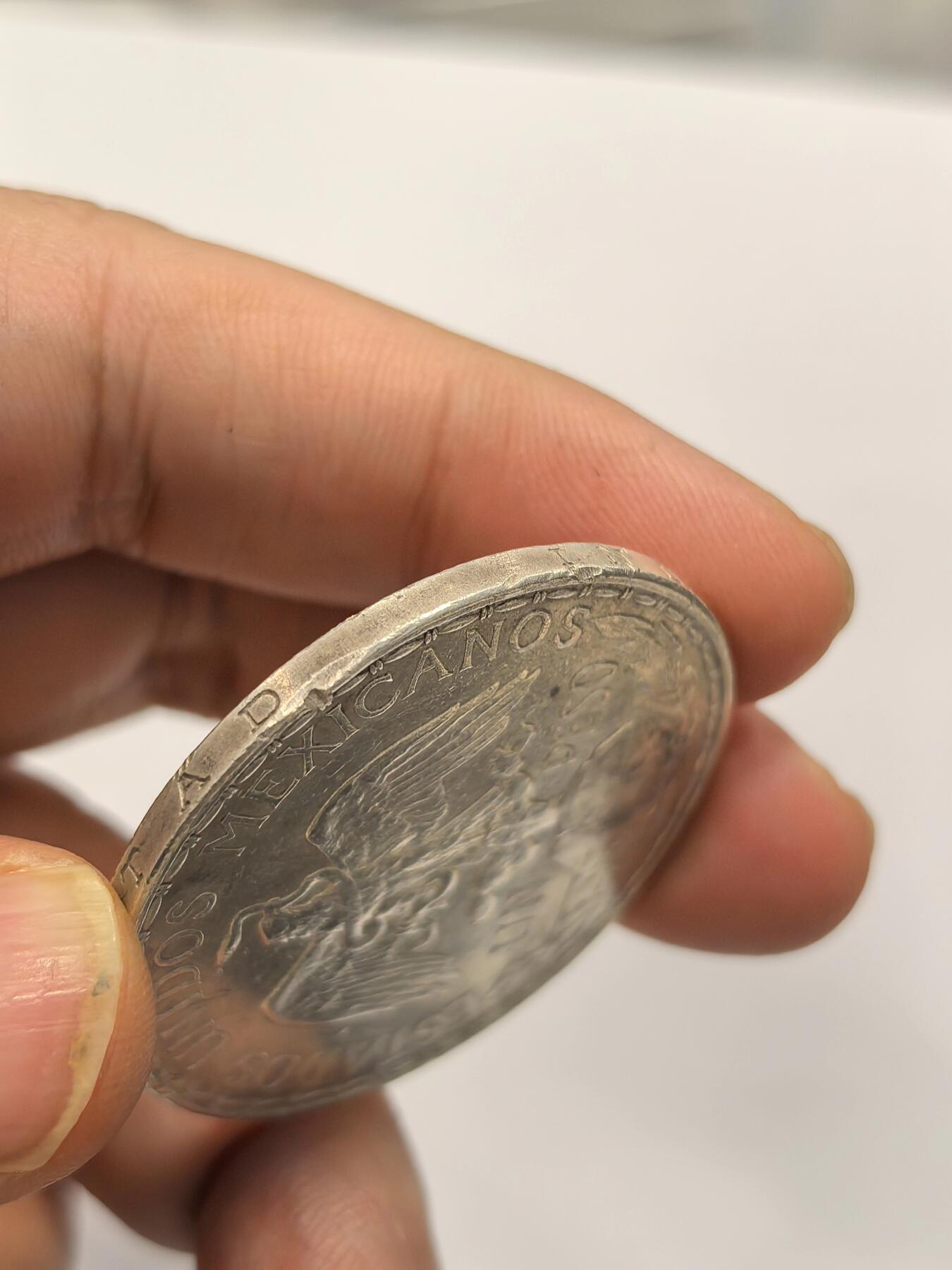 博洋堂世界钱币拍卖第158期（全场包邮） 墨西哥骑马鹰洋1910年1比索 unc转光品 大热门品种 值得收藏