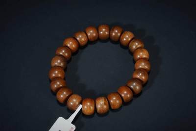 上海都达杂项专场二十五（全场包邮）  - 天然加里曼丹沉香苹果珠手串 附鉴定证书87-225
