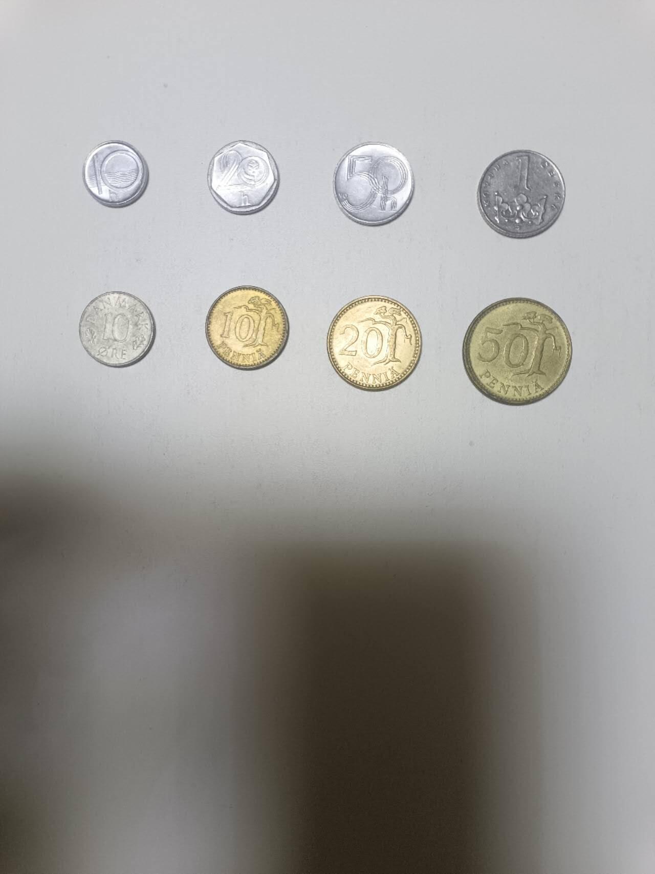 【20260127】非全新纸币和硬币第329场 欧洲国家8枚硬币不同版本