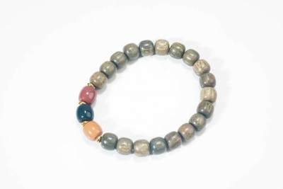 上海都达杂项专场六（全场包邮） 天然绿檀木老型珠手串87-270