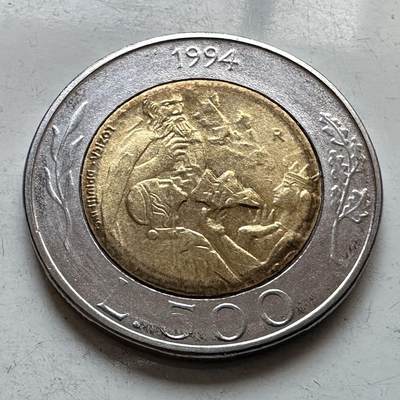 🌹外币初藏🌹🐯2026年第11场  每周二四六晚8️⃣点 接代拍 - 圣马力诺1994年500里拉