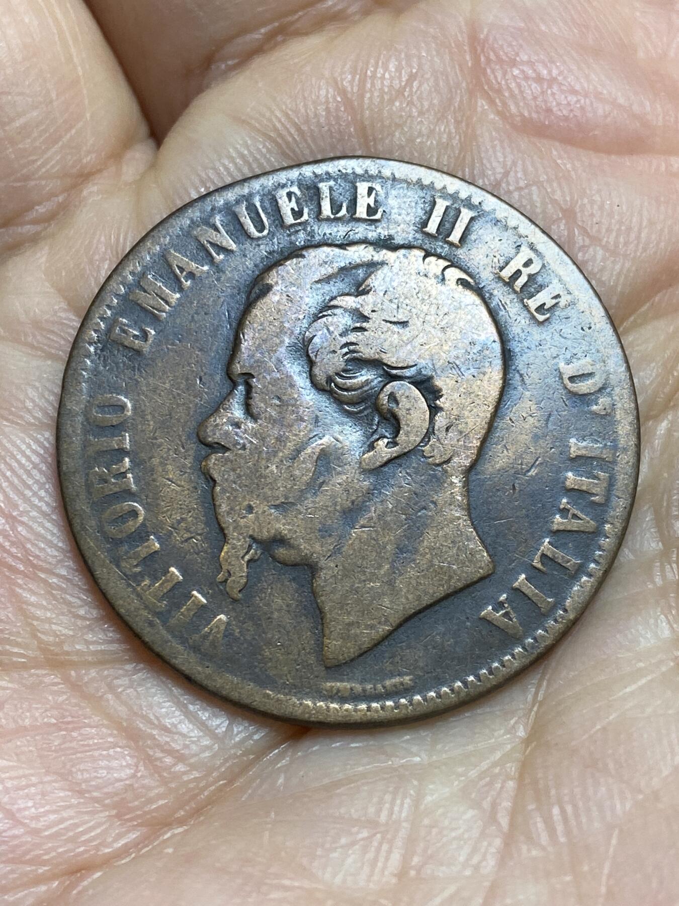 2026年第十四场(总第一百八十三场）外国好品散币场(免佣金) 意大利王国1866年10分(维托里奥·埃马努埃莱二世，OM标斯特拉斯堡造，首发年仅发行2年)