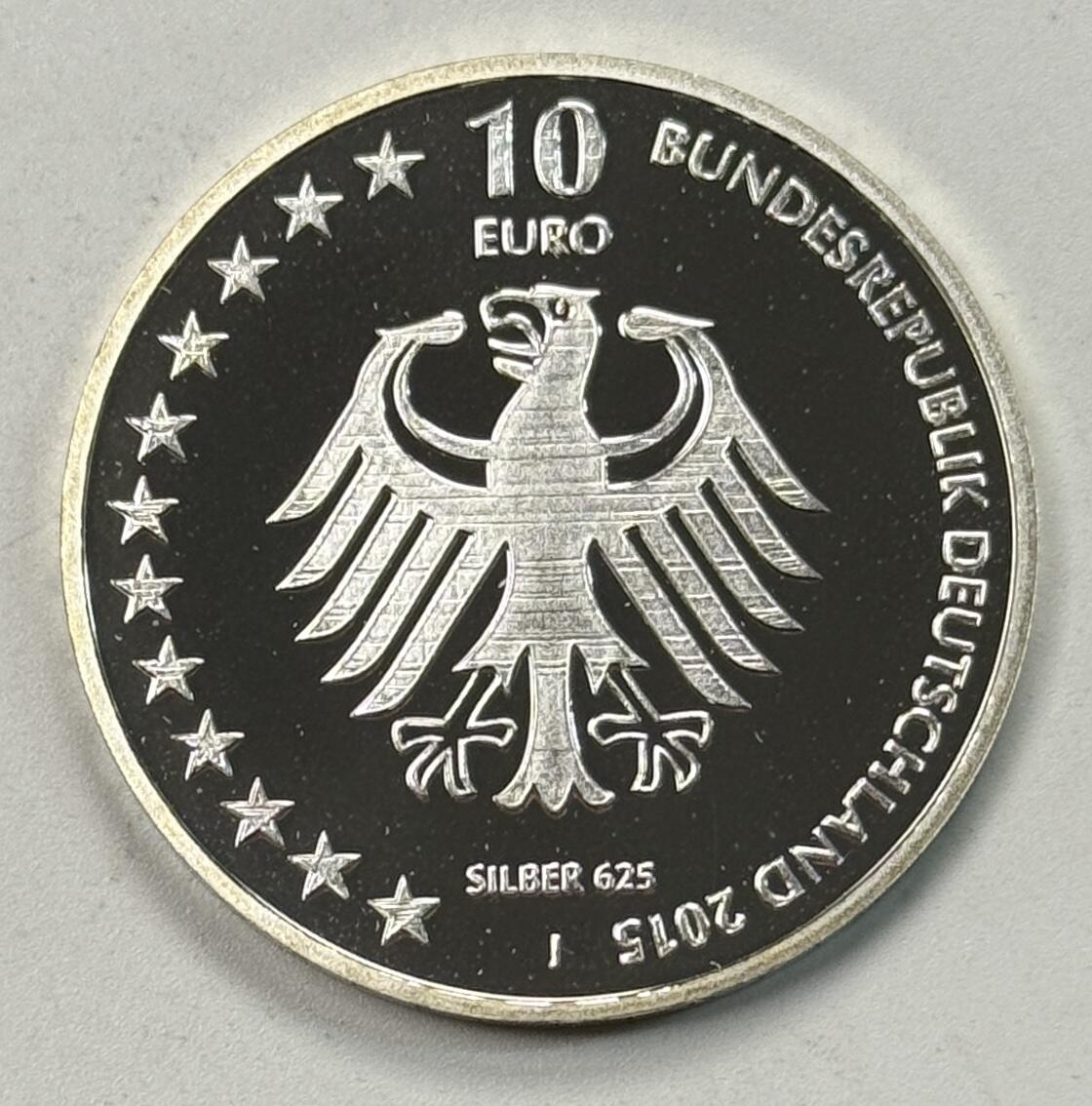 S&S Numismatic世界钱币-拍卖 第119期  德国2015年 德国海上搜救服务150年 10欧元精制纪念银币 16克625银