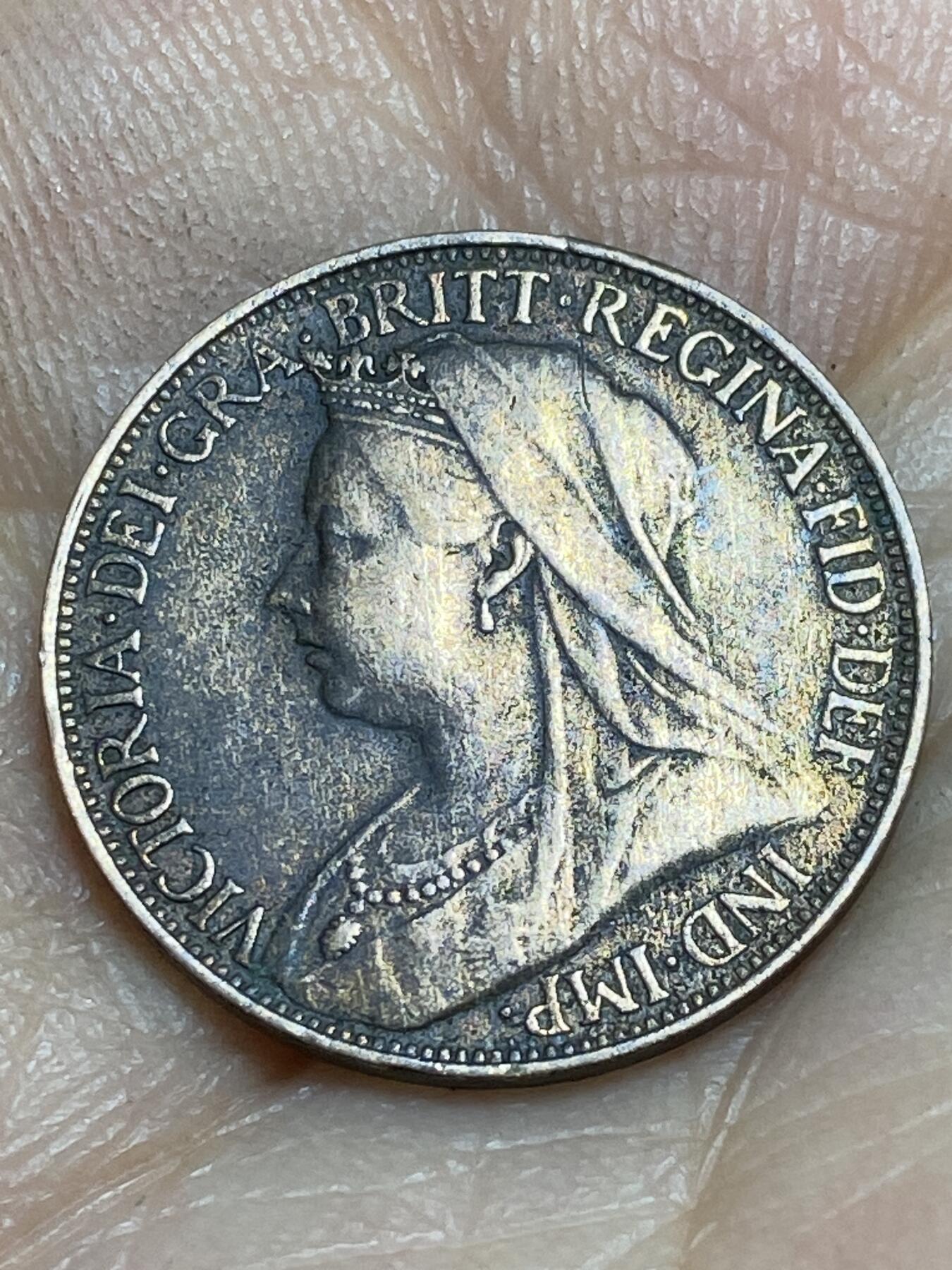 2026年第十四场(总第一百八十三场）外国好品散币场(免佣金) 英国🇬🇧1901年1法新(维多利亚女王逝世年，老年披纱关门年)