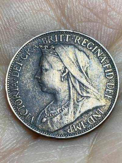 2026年第十四场(总第一百八十三场）外国好品散币场(免佣金) - 英国🇬🇧1901年1法新(维多利亚女王逝世年，老年披纱关门年)