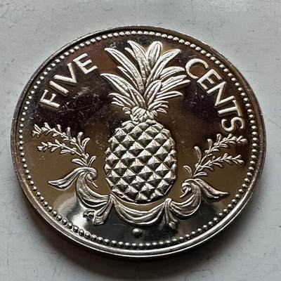 🌹外币初藏🌹🐯2026年第11场  每周二四六晚8️⃣点 接代拍 - 巴哈马1975年国徽版5分 精制币