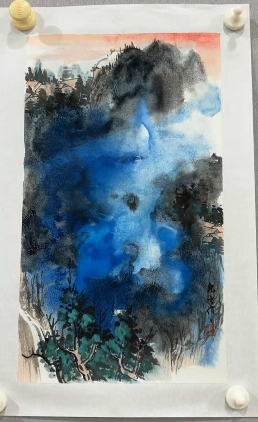 NO.22 好又多金牌大场，年前倒数第3期！每周一站式配齐，方便凑单！（周6晚9点截拍，卖家送拍0抽成！） 【国画】允云老师国画手绘 大写意“泼墨山水”【泼墨生云海，挥毫起松涛】