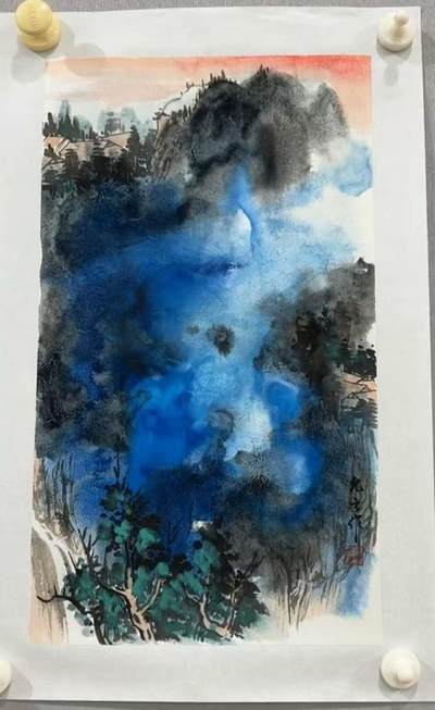 NO.22 好又多金牌大场，年前倒数第3期！每周一站式配齐，方便凑单！（周6晚9点截拍，卖家送拍0抽成！） - 【国画】允云老师国画手绘 大写意“泼墨山水”【泼墨生云海，挥毫起松涛】