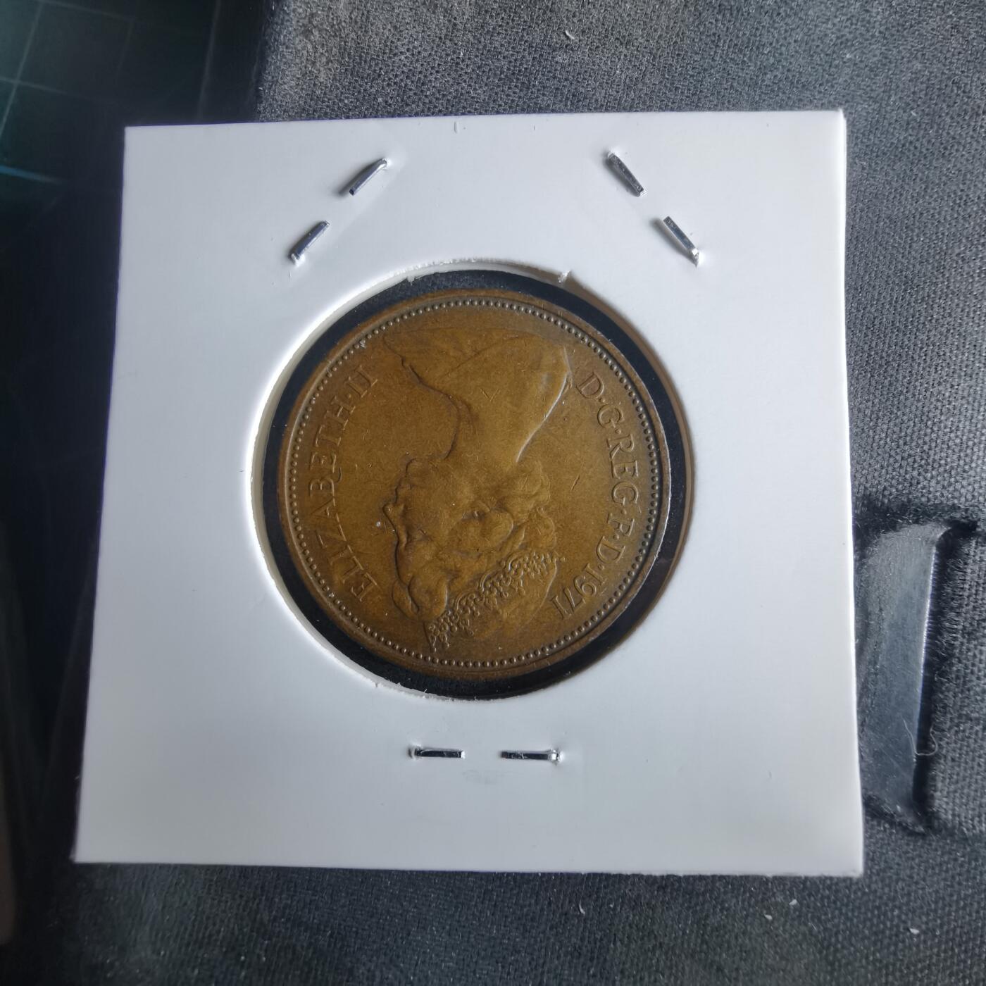 沼泽如烟--第972场 英国1971年2便士