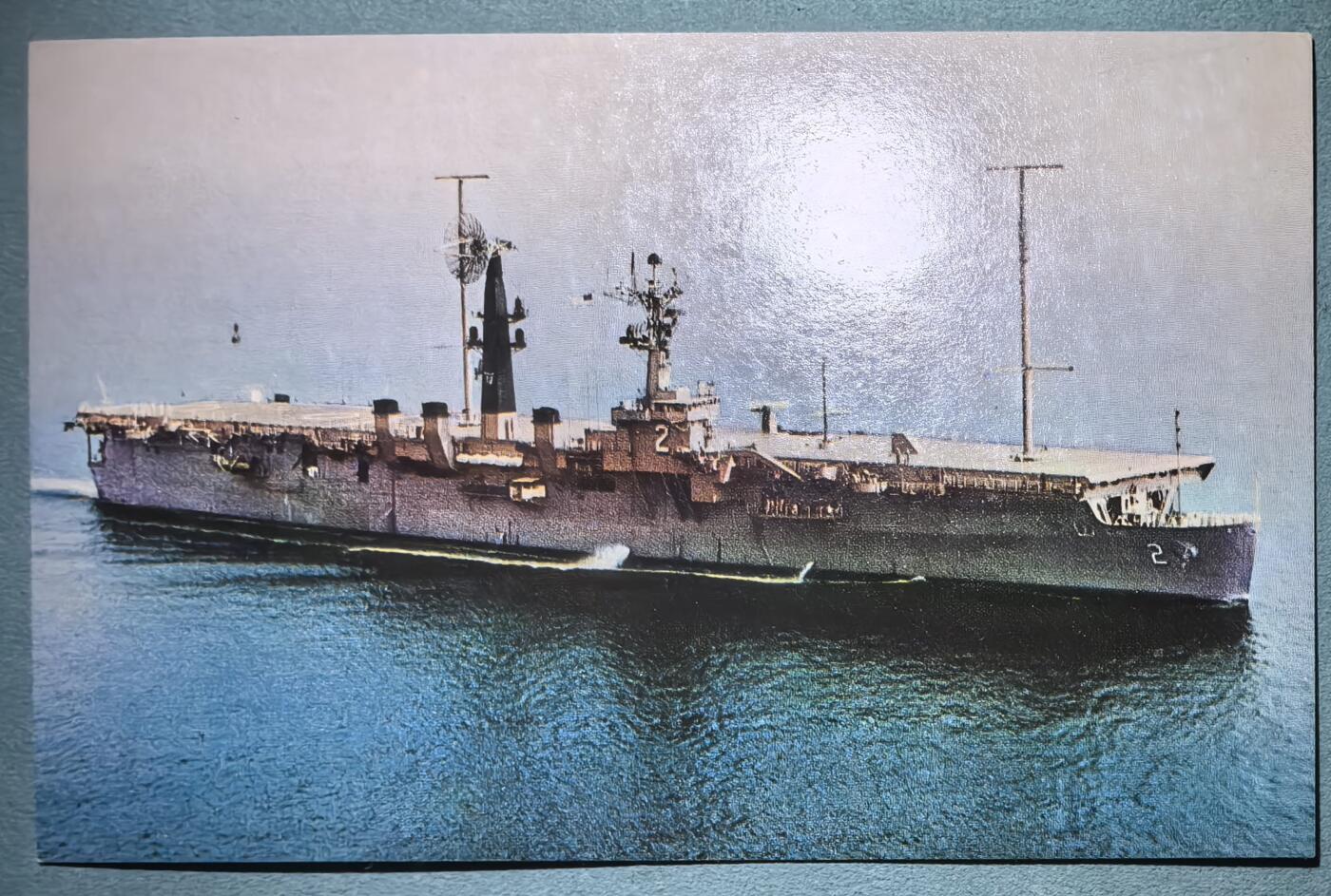 盛世勋华——号角文化勋章邮票专场拍卖第301期 美国冷战时期军舰专题明信片 莱特号指挥舰（CC-2）