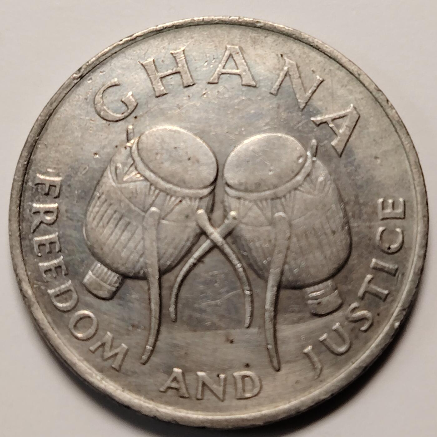 布加迪🐬～世界钱币(上海)🌾第 273 期 /  各国套币和散币 加纳🇬🇭 1991年 50塞地～C18