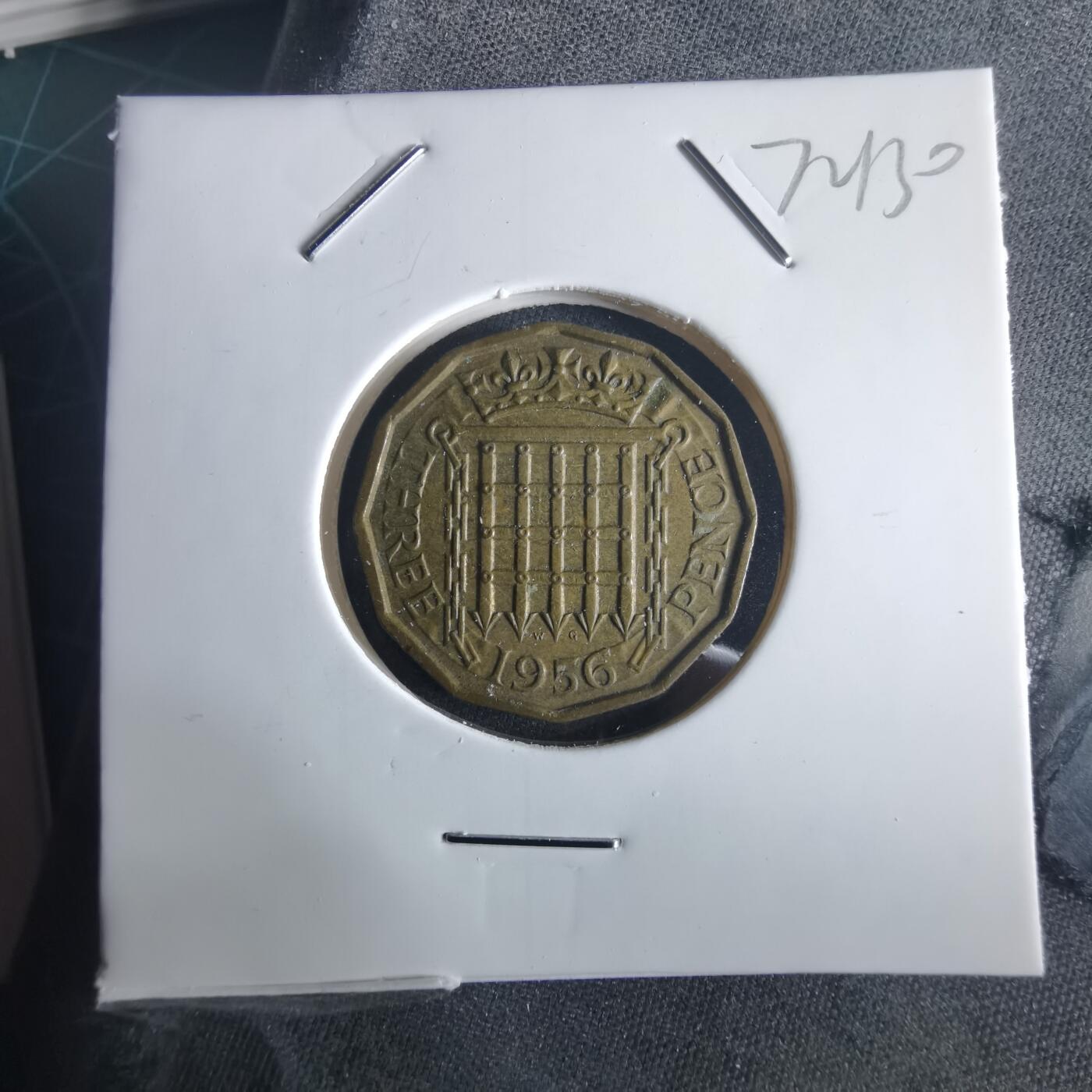 沼泽如烟--第972场 英国1956年3便士