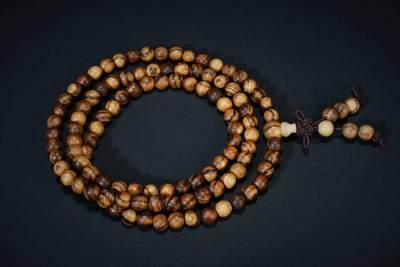 上海都达杂项专场六（全场包邮） 天然加里曼丹沉香0.6多圈圆珠手串 附鉴定证书87-239