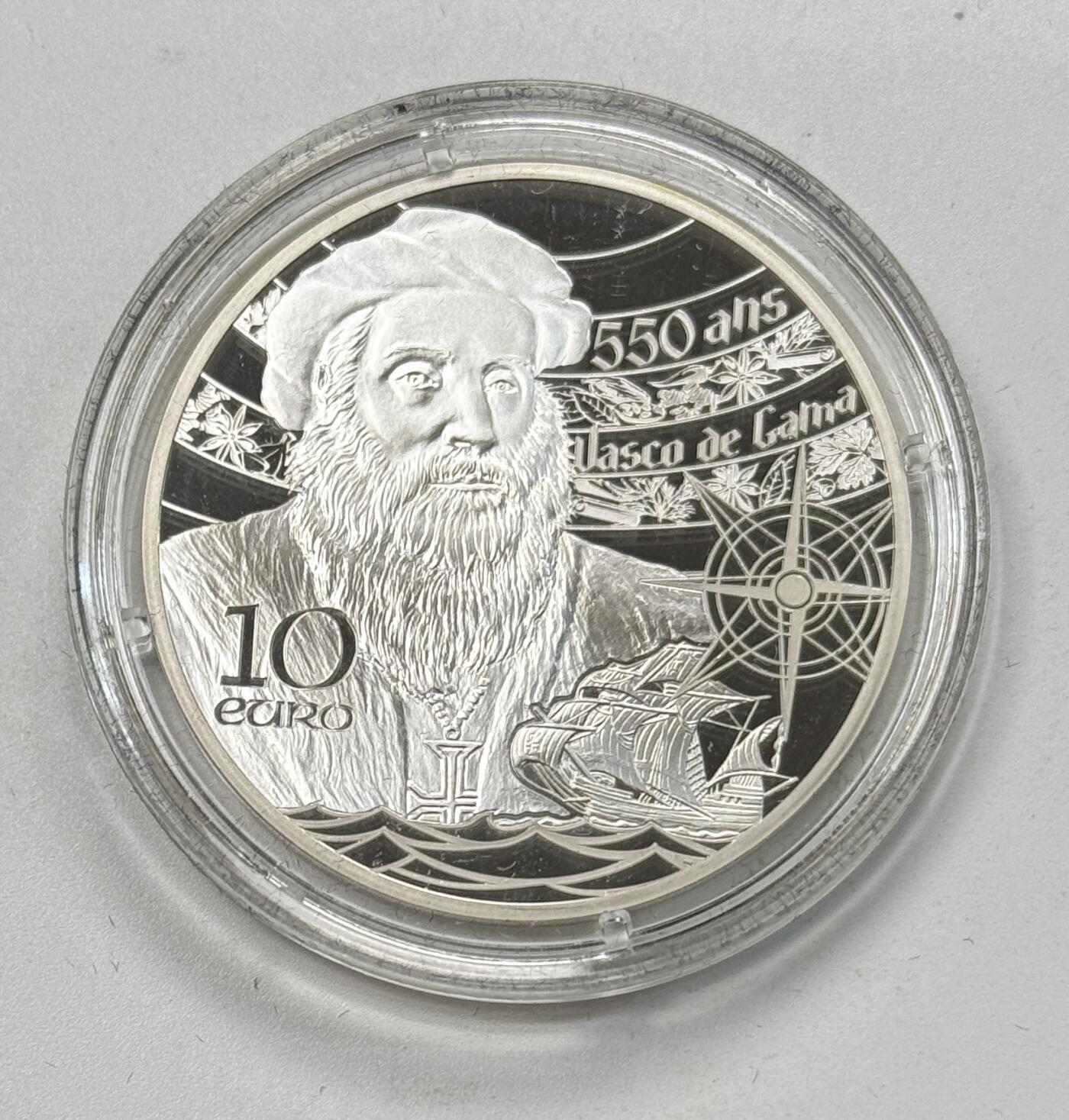 S&S Numismatic世界钱币-拍卖 第119期  法国2019年 联合国教科文组织文化遗产-里斯本的热罗尼姆斯修道院和贝伦塔 10欧元精制纪念银币 盒证齐全 22.2克900银