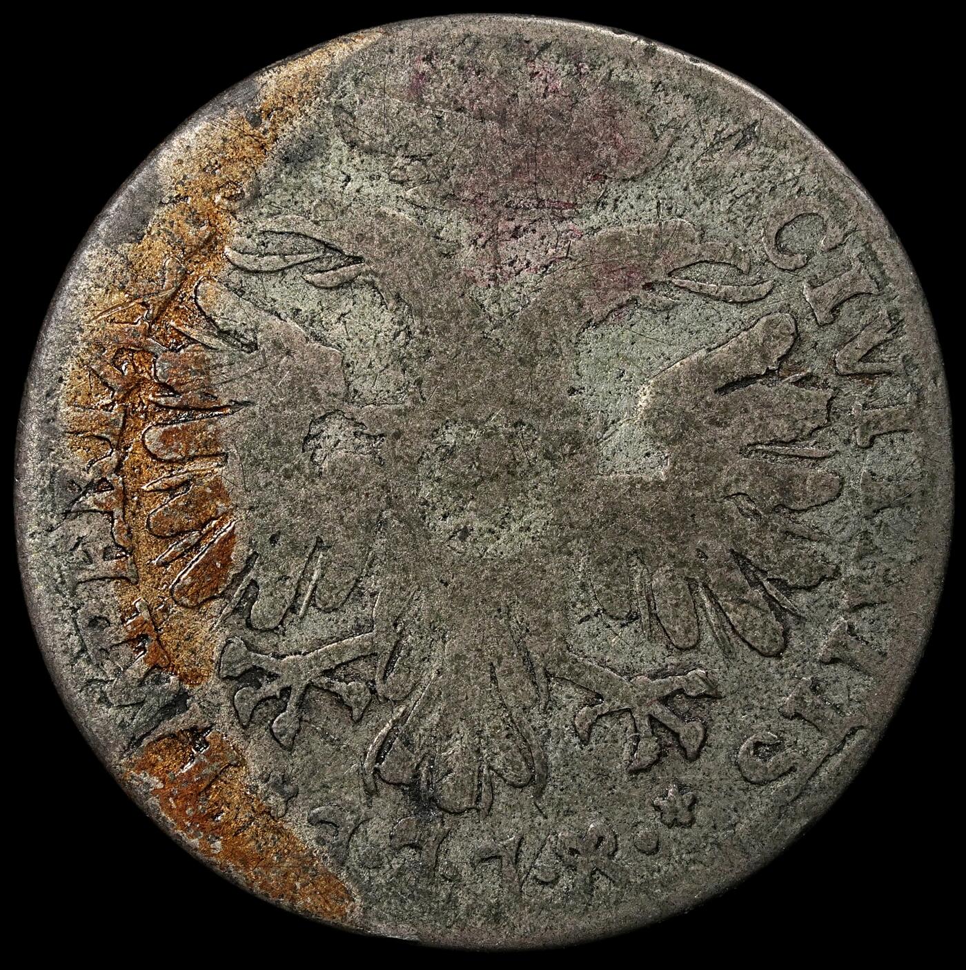 修遠堂世界钱币第102期 1728年吕贝克自由市4先令银币，2.68g