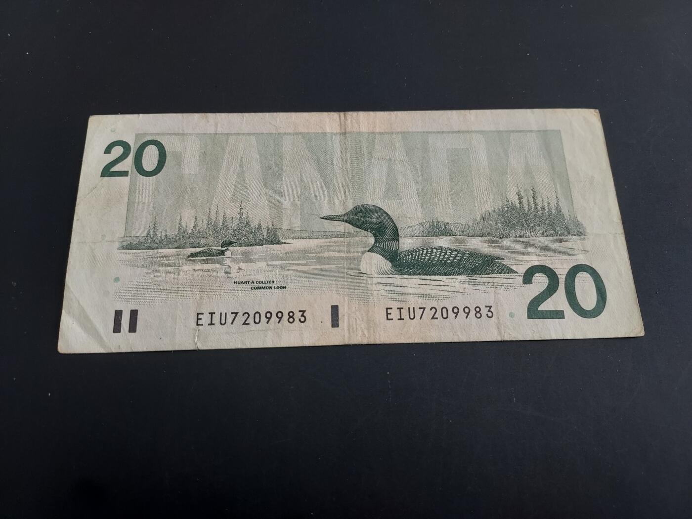 博彦收藏   1月28日 8点 钱币专场 全场包邮 加拿大女皇20元 流通品