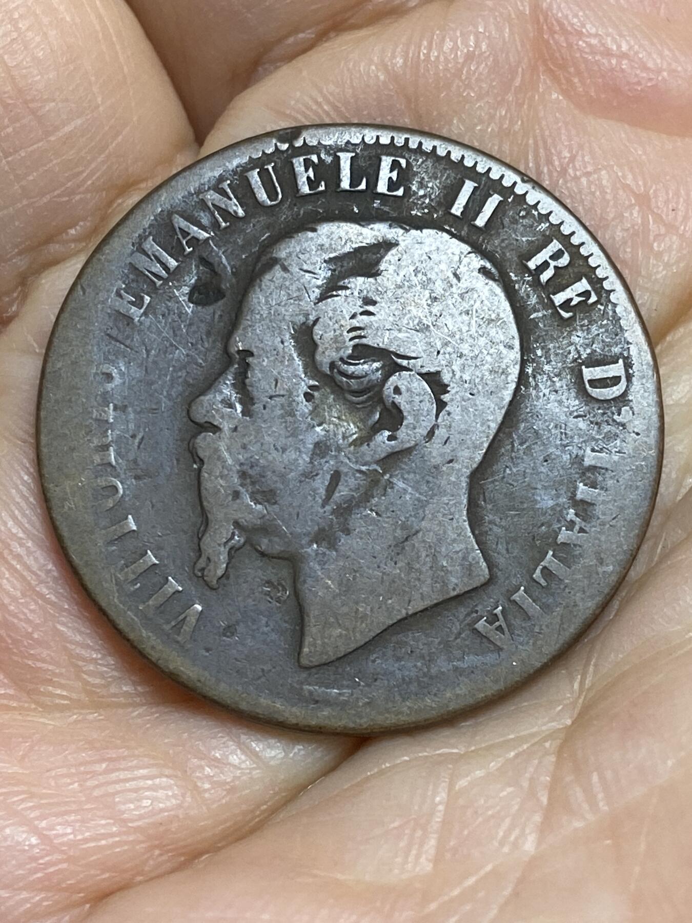 2026年第十四场(总第一百八十三场）外国好品散币场(免佣金) 意大利王国1863年10分(维托里奥·埃马努埃莱二世，无标版，关门年仅发行2年)