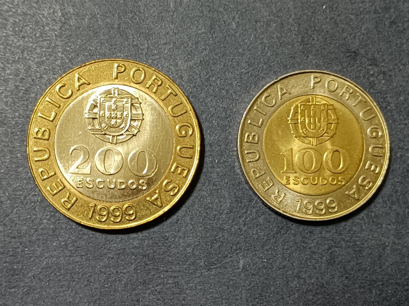 【游宝包邮场】乙巳蛇年第111期 周六集拍 葡萄牙 双色币 1999年