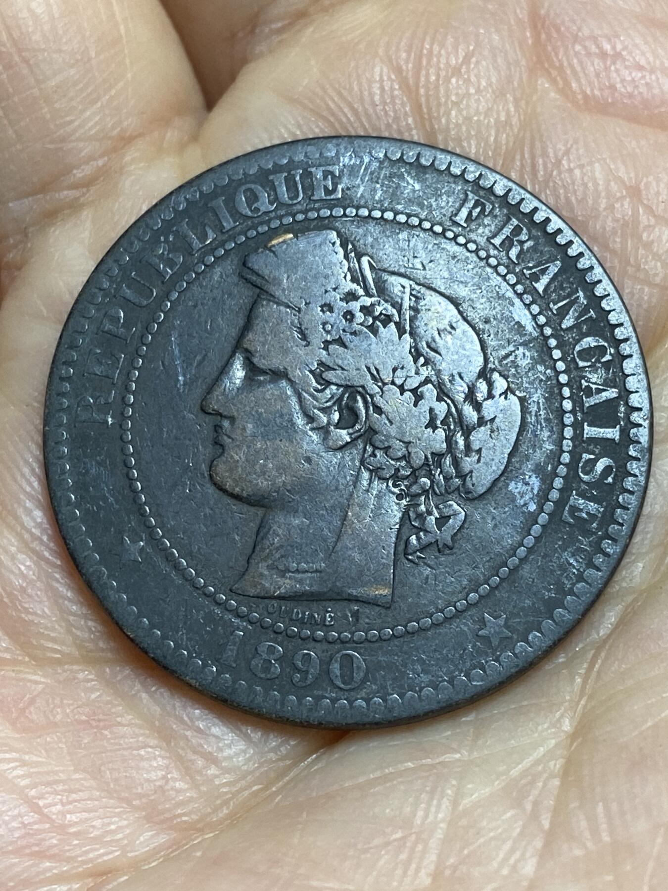 2026年第十四场(总第一百八十三场）外国好品散币场(免佣金) 法兰西第三共和国1890年10生丁(第一版，A标巴黎造)