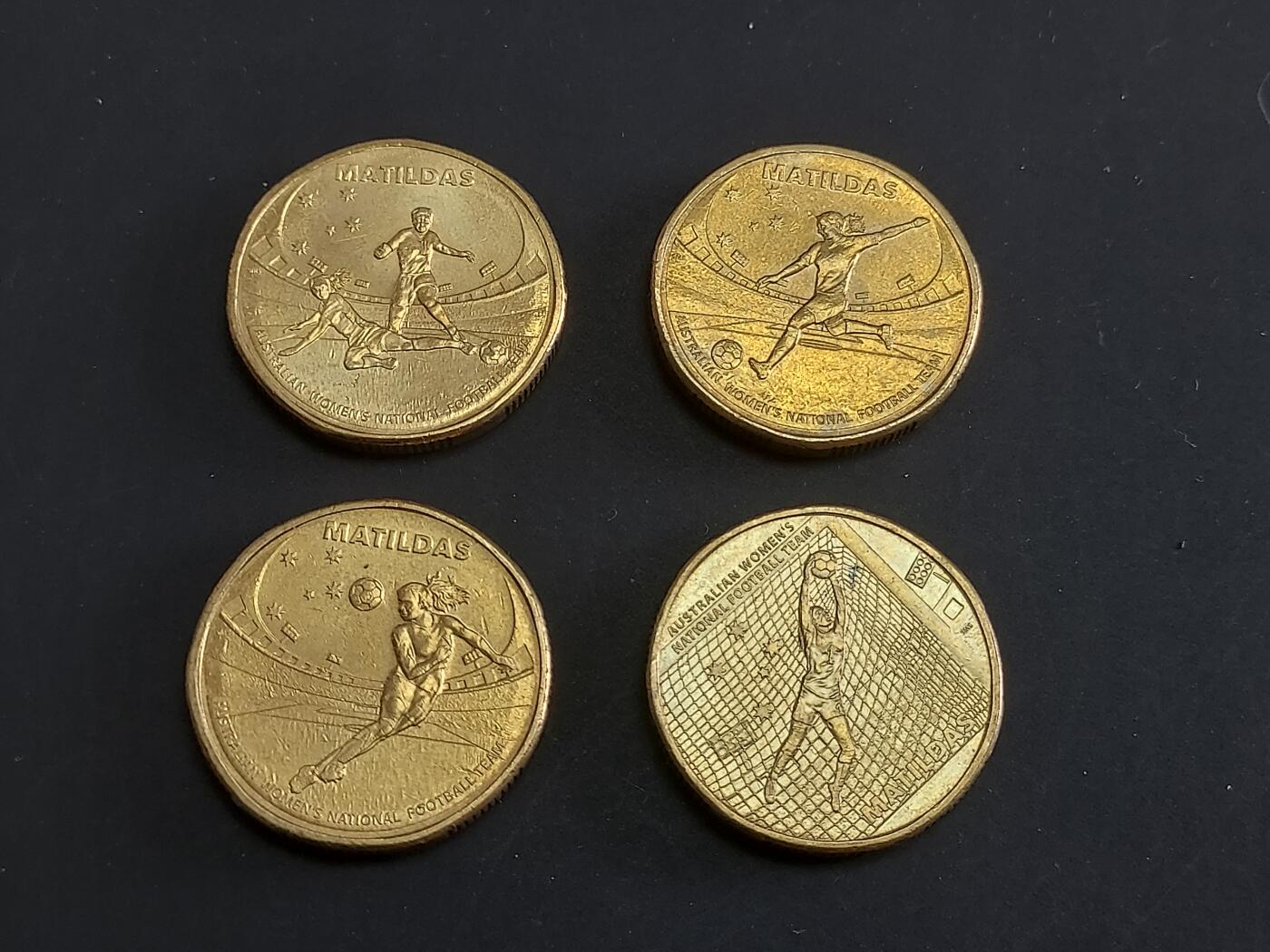 博彦收藏   1月28日 8点 钱币专场 全场包邮 澳洲女足世界杯纪念币4枚