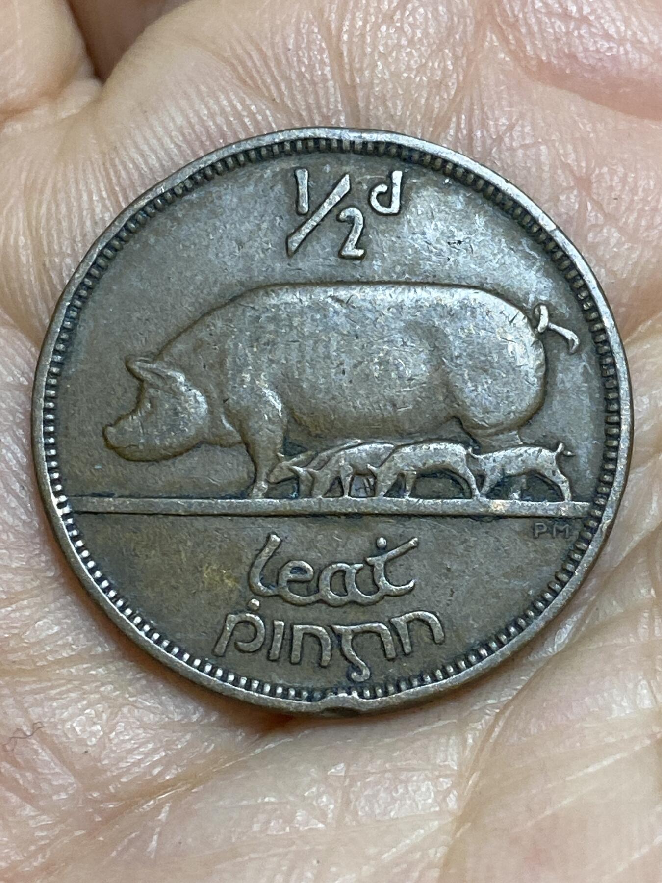 2026年第十四场(总第一百八十三场）外国好品散币场(免佣金) 爱尔兰1928年1/2便士(英辖自由邦时期，首发年)