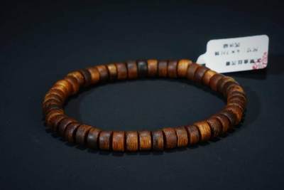 上海都达杂项专场六（全场包邮） 天然文莱金丝沉香片珠手串 附鉴定证书87-221