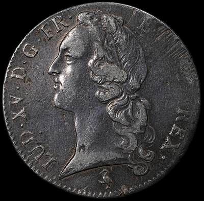 修遠堂世界钱币第102期 - 1759年法国1埃居大银币，29.25g