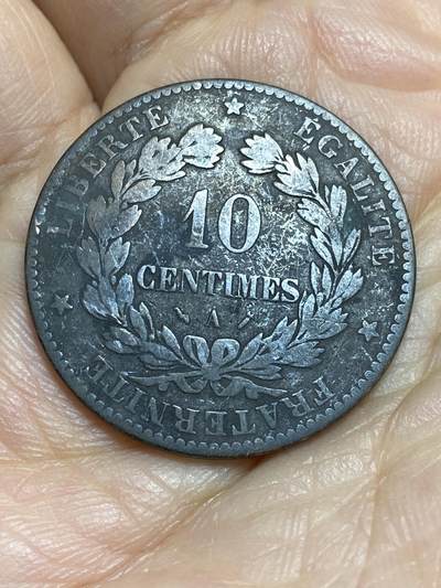 2026年第十四场(总第一百八十三场）外国好品散币场(免佣金) - 法兰西第三共和国1890年10生丁(第一版，A标巴黎造)