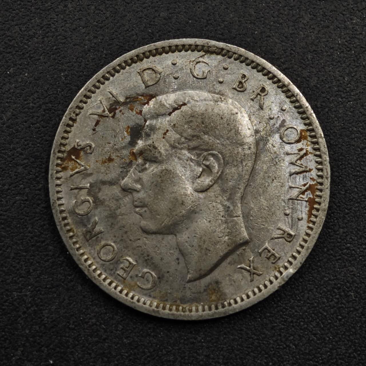 【淘币小摊】限时拍第八百五十三拍  散币银币场  满百包邮可预留两周  周一统一发货  英国1946年乔治六世6便士镍币