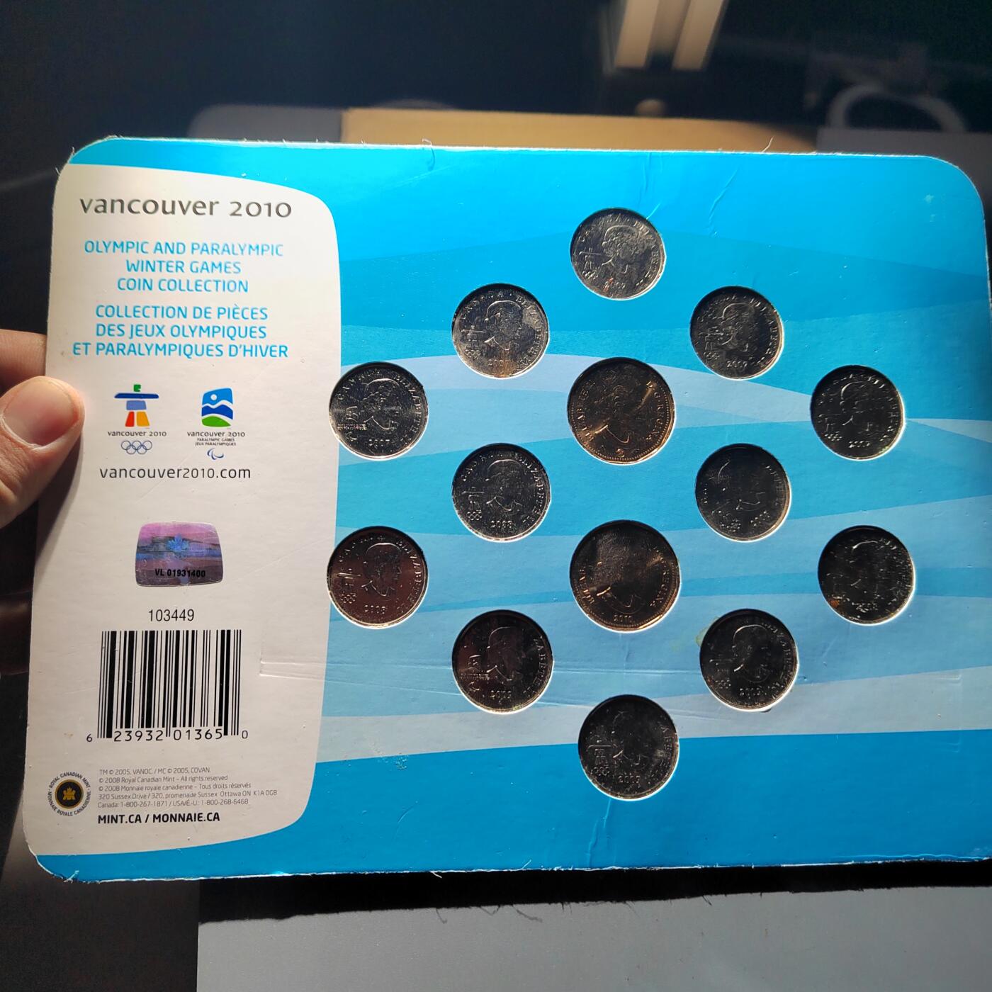 PCAI钱币  24-729  钱币等专场 2010年奥运会纪念币一套