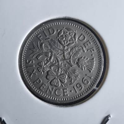 沼泽如烟--第972场 - 英国1961年6便士