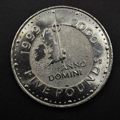 【淘币小摊】限时拍第八百五十三拍  散币银币场  满百包邮可预留两周  周一统一发货  - 英国1999年千禧年5镑纪念币