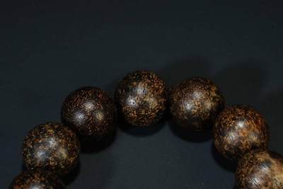 上海都达杂项专场六（全场包邮） 天然达拉干沉香2.0圆珠手串 附鉴定证书87-234