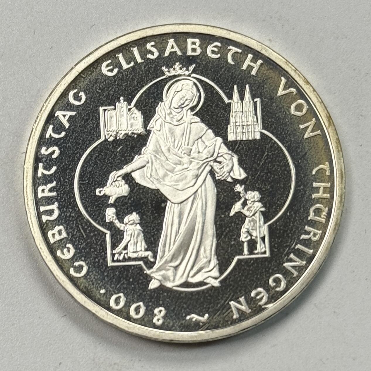 S&S Numismatic世界钱币-拍卖 第119期  德国2007年 圣伊丽莎白诞辰800周年 10欧元精制纪念银币 18克925银