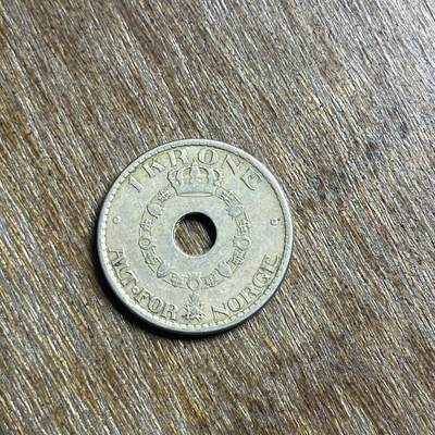 【春节前最后一拍，下一场3.3号】★第139场★散币场。不寄存，30包邮。不满30元，支付5元运费。《接受代拍 代送NGC评级》 - 62【无寄存】1925 挪威 1克朗 镍币