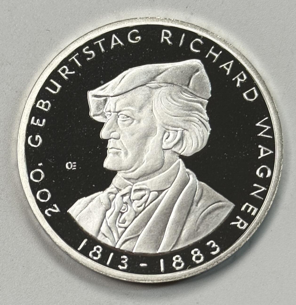 S&S Numismatic世界钱币-拍卖 第119期  德国2013年 理查德·瓦格纳诞辰200周年 10欧元精制纪念银币 16克625银