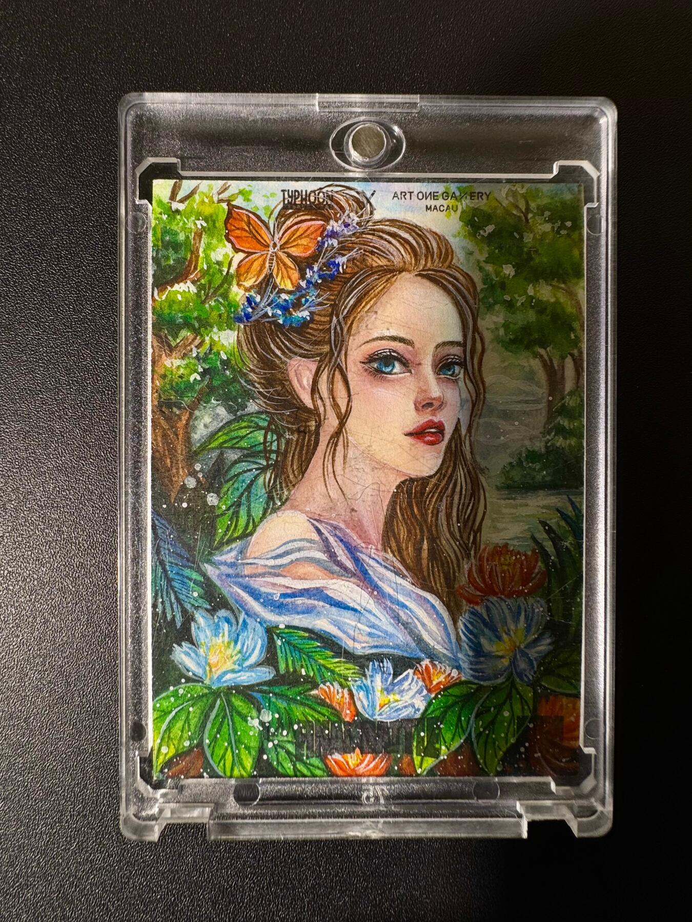 NO.22 好又多金牌大场，年前倒数第3期！每周一站式配齐，方便凑单！（周6晚9点截拍，卖家送拍0抽成！） 【1/1手绘卡】画师柚一 游春少女【踏春拾翠，浅笑嫣然】