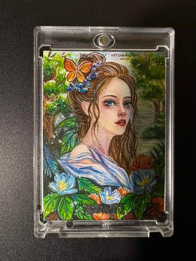 NO.22 好又多金牌大场，年前倒数第3期！每周一站式配齐，方便凑单！（周6晚9点截拍，卖家送拍0抽成！） - 【1/1手绘卡】画师柚一 游春少女【踏春拾翠，浅笑嫣然】