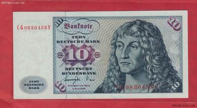 德国(联邦德国;西德)1977年10马克 P-31b 尾8 实物图 UNC - 德国(联邦德国;西德)1977年10马克 P-31b 尾8 实物图 UNC