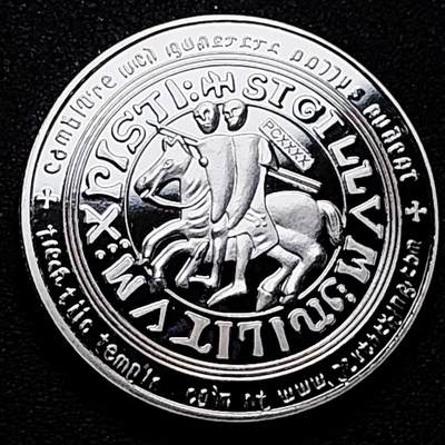 泉币菌-第174场- 精品福利场 - 纪念品 银色 马剑骑士 40×3mm