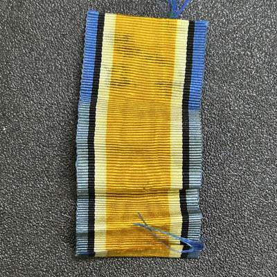 西秦中古拍卖第七十四期 - 英国一战战争奖章绶带 可以用于平替中国劳工奖章的绶带