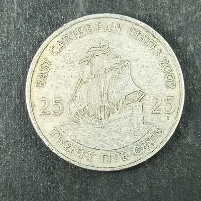 逸泉钱币2026第十五场世界钱币纪念币纸钞A883-1213A - 891 东加勒比联盟25分