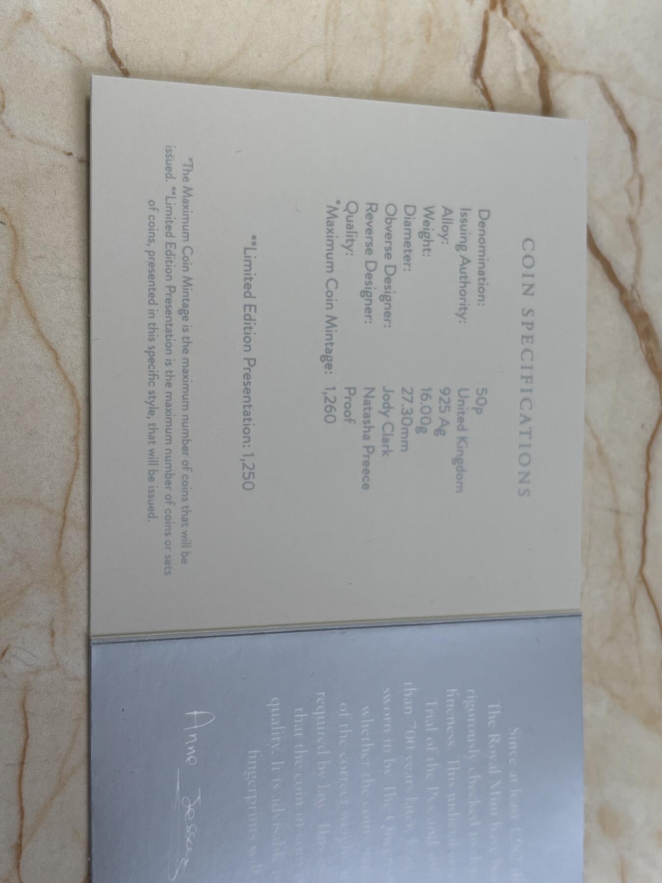 第189期拍卖 英国2022年英联邦运动会50便士彩色精制加厚银币，925银，16克，发行1250枚，有氧化