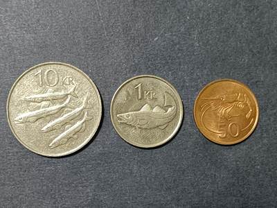 【游宝包邮场】乙巳蛇年第111期 周六集拍 - 冰岛 10克朗+1克朗 1984年