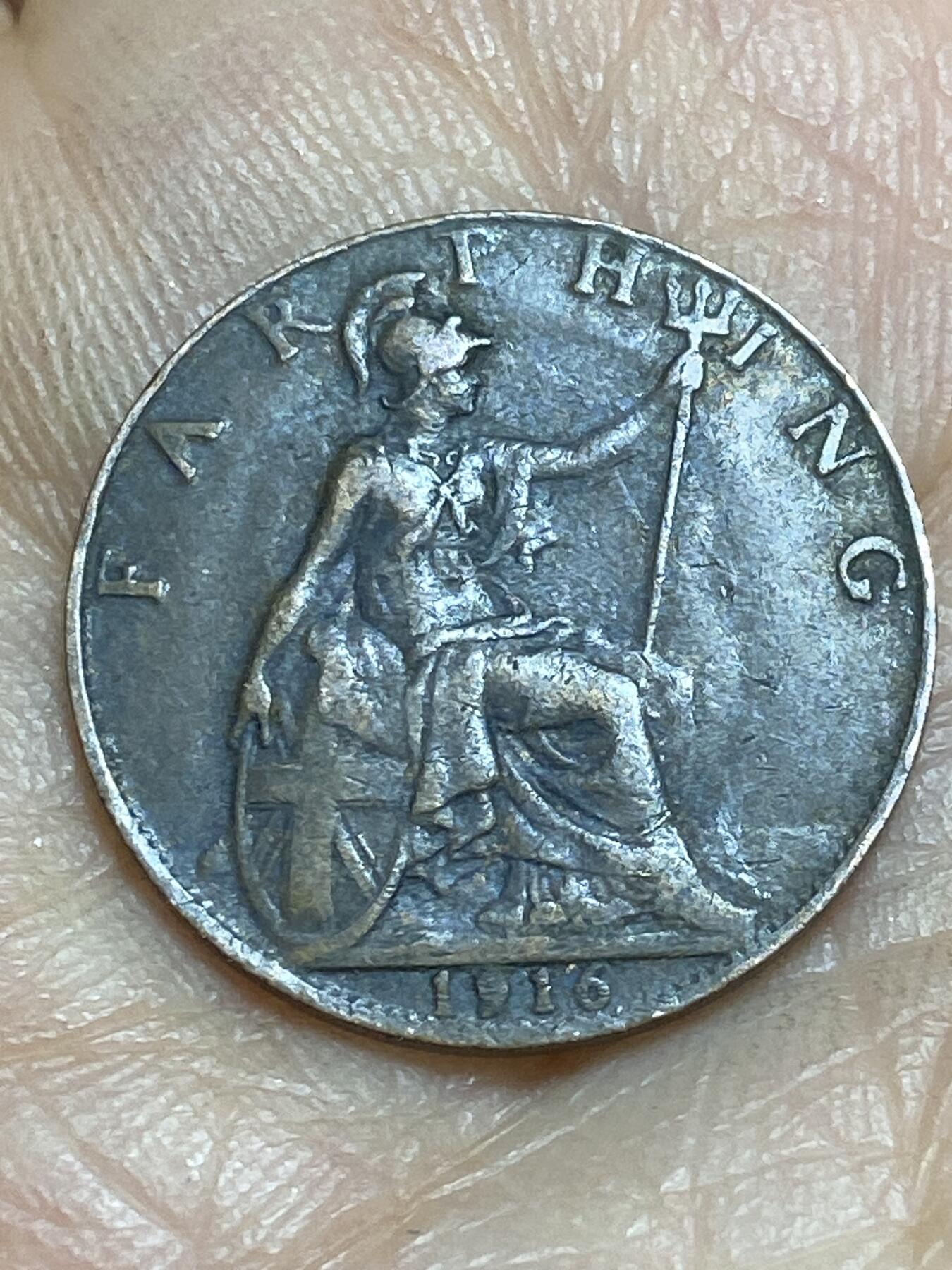 2026年第十四场(总第一百八十三场）外国好品散币场(免佣金) 英国🇬🇧1916年1法新(乔治五世第一版)