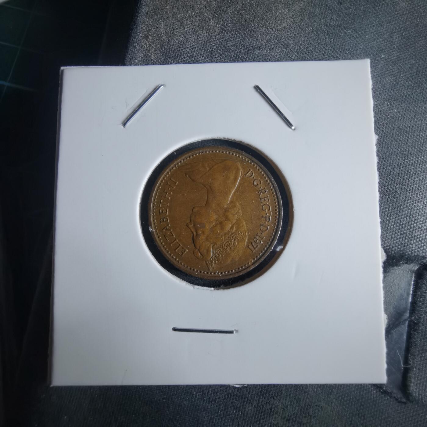 沼泽如烟--第972场 英国1971年1便士