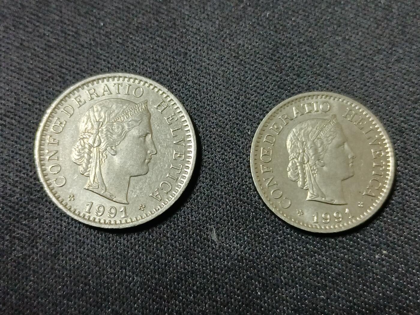 【游宝包邮场】乙巳蛇年第111期 周六集拍 瑞士 20分+10分 1991年